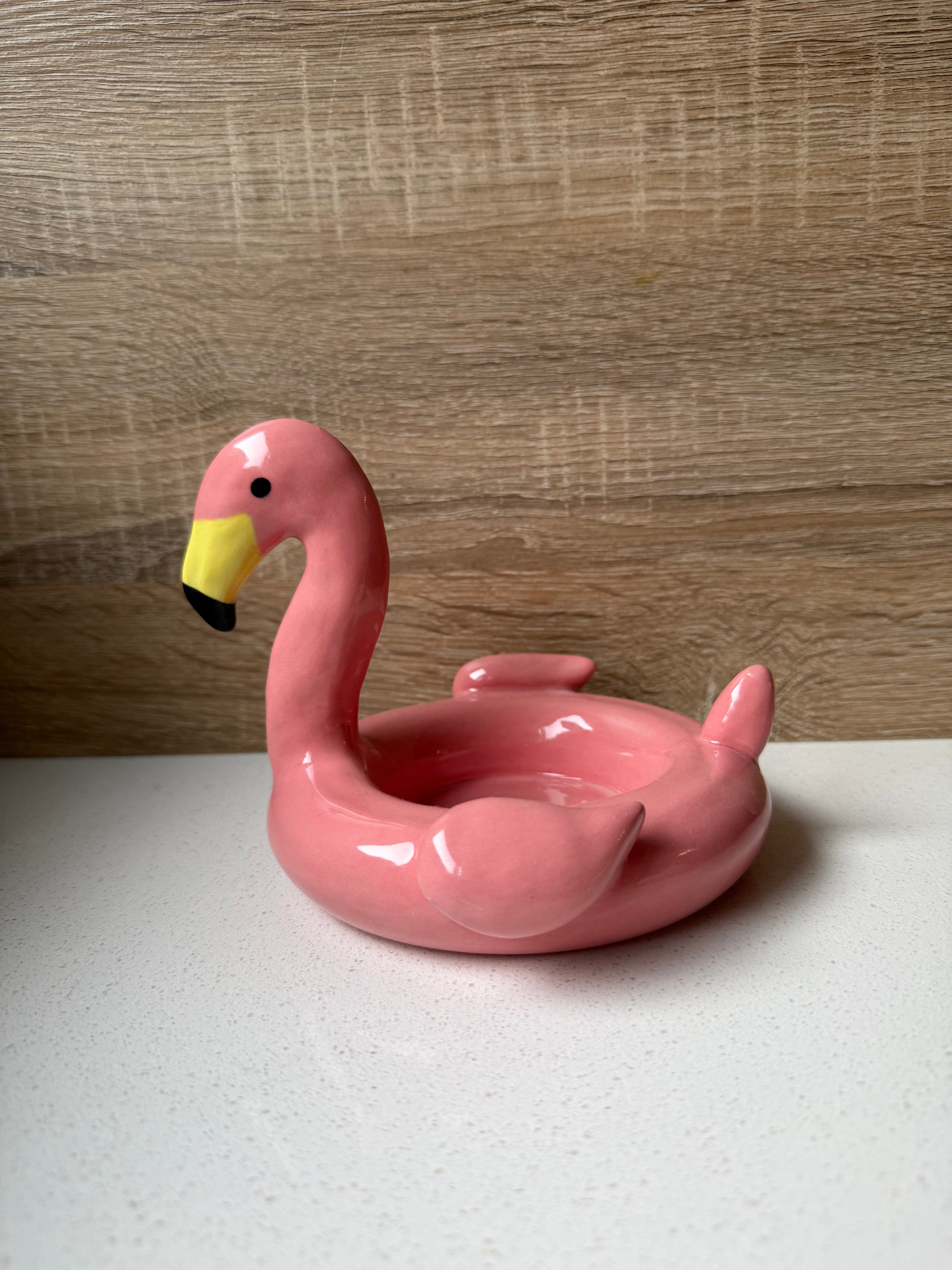 Pink Flamingo Trinket Dish