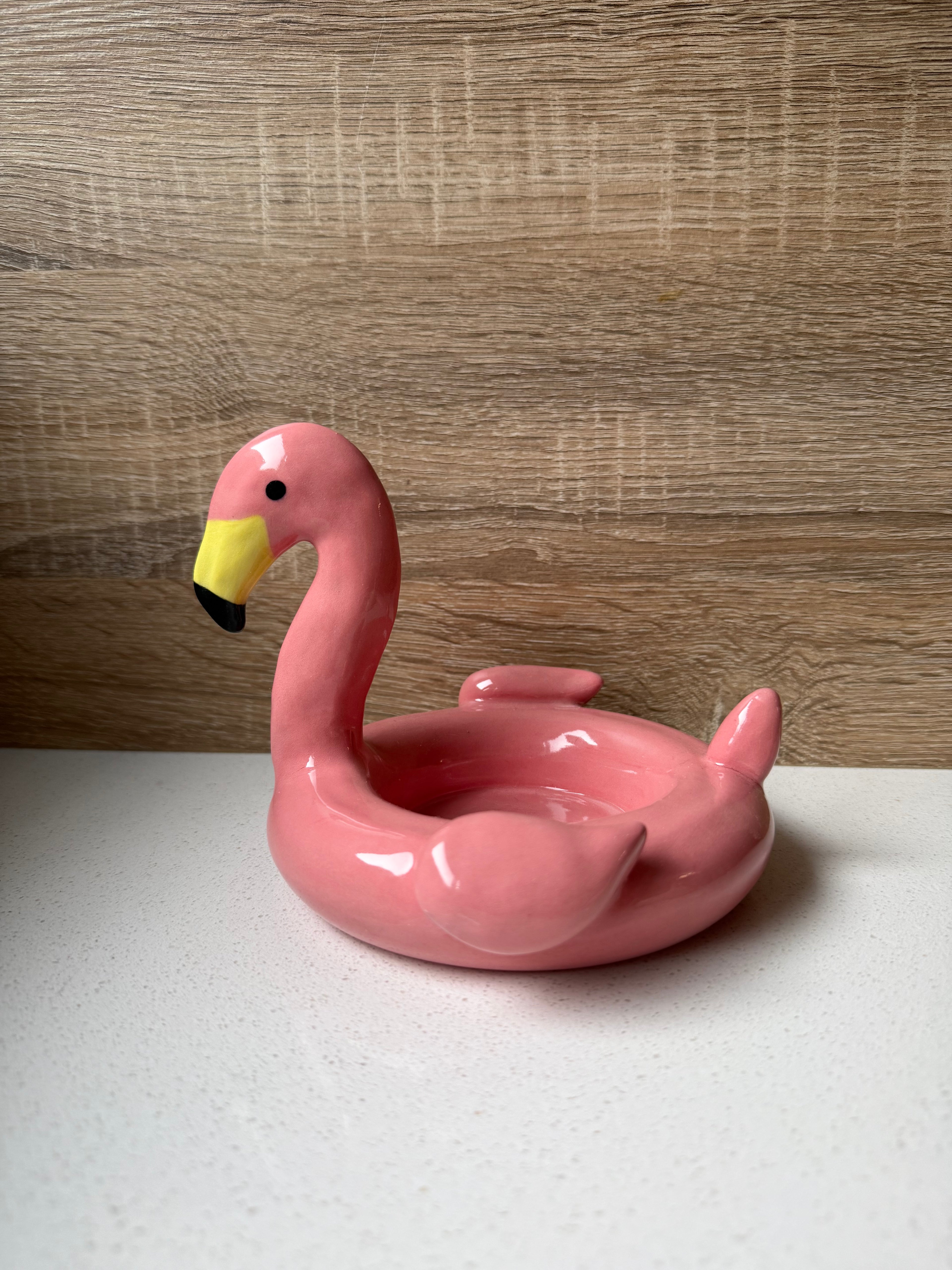 Pink Flamingo Trinket Dish