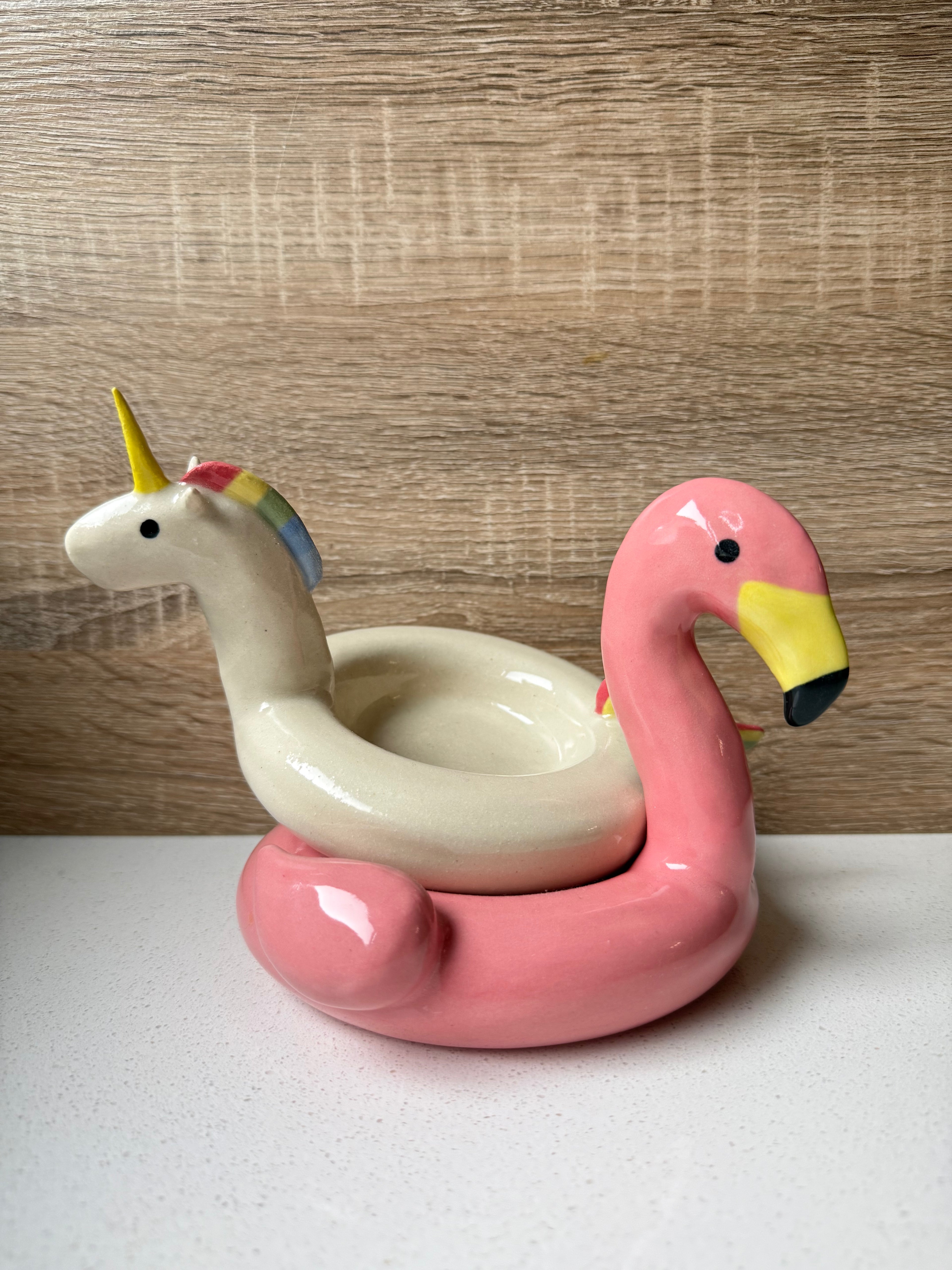 Pink Flamingo Trinket Dish
